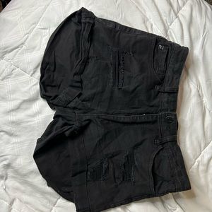 Basic black shorts